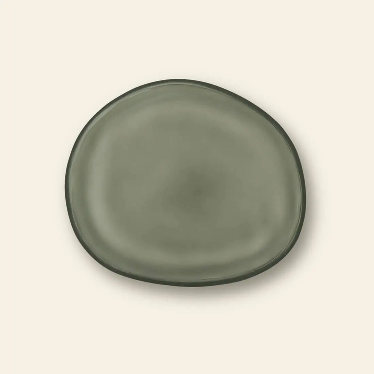 Lilypad Frosted Glass Plate