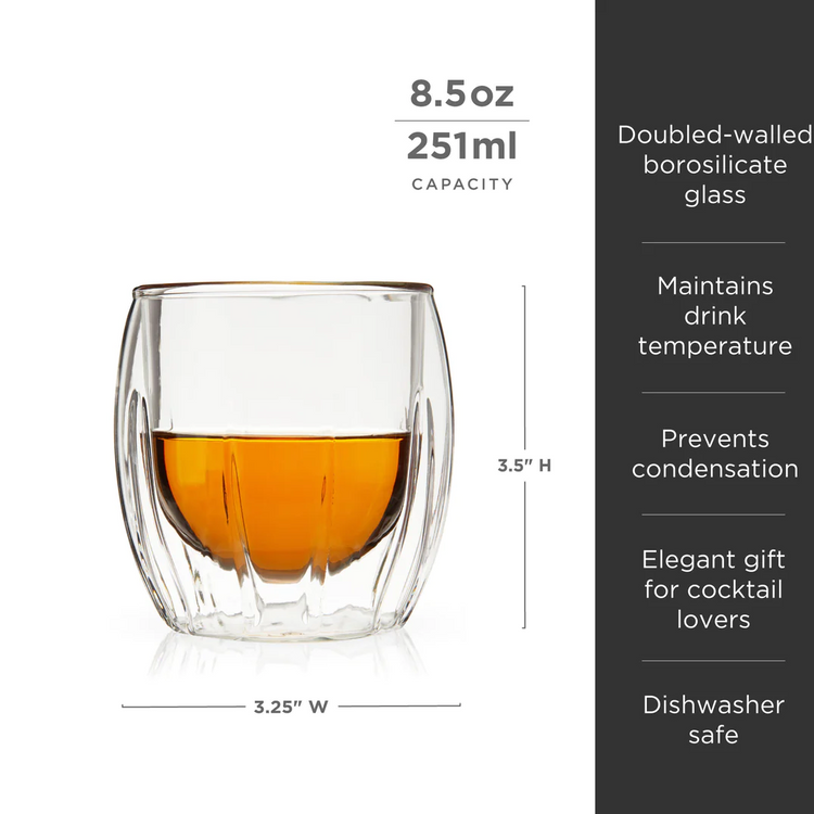 Double Walled Spirits Glass (set of 2)