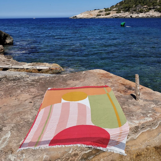 Mapoesie Abstract Beach Towel