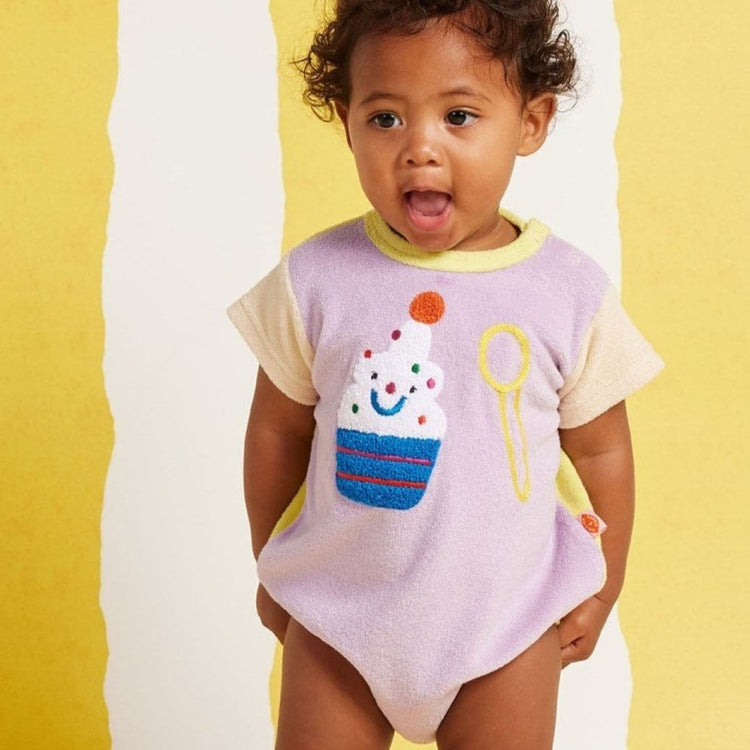 Ice Cream Terry Short Sleeve Body Suit