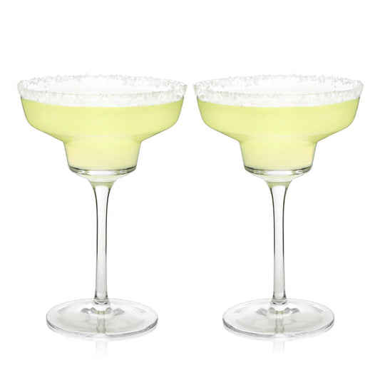 Raye Angled Crystal Margarita Glass (Set of 2)