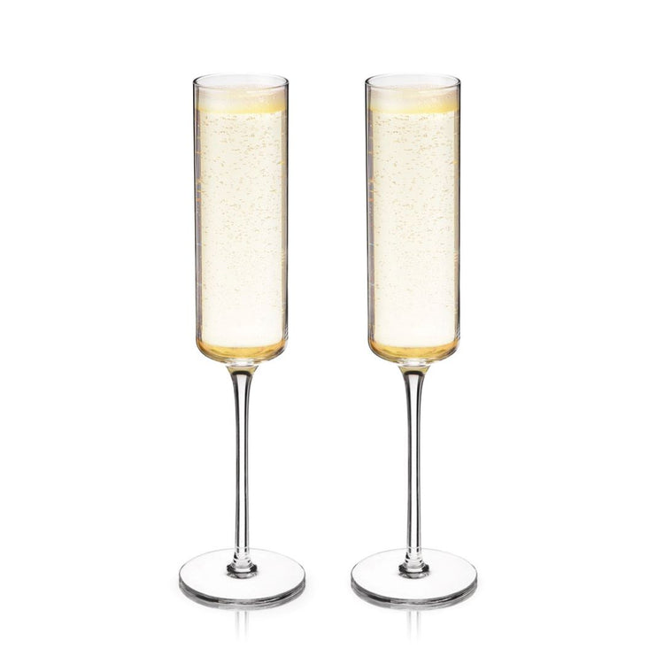 Viski Laurel Champagne Flutes - Set 2