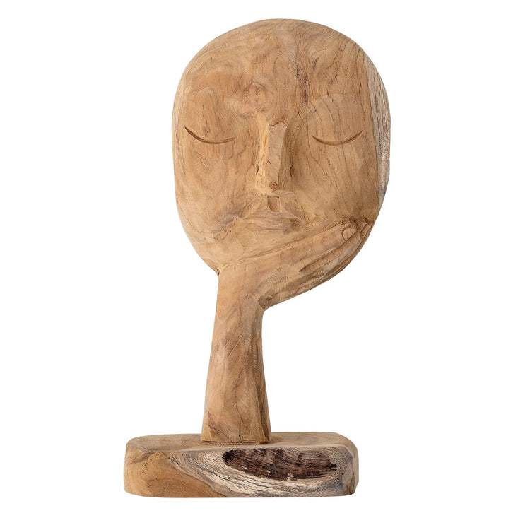 Wooden Face Sculpture