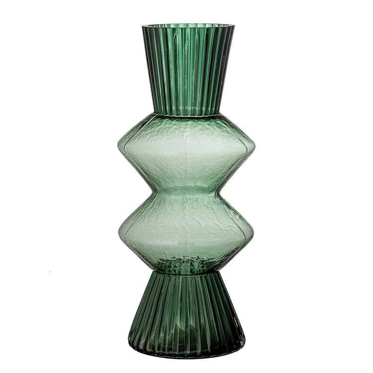 Davine Green Glass Vase