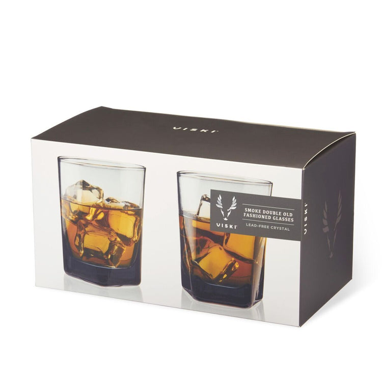Smoke Double Old Fashioned Glass (set of 2)