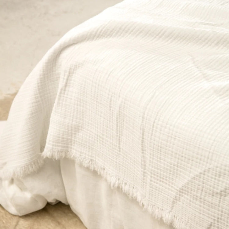 Enes Linen Bed Cover