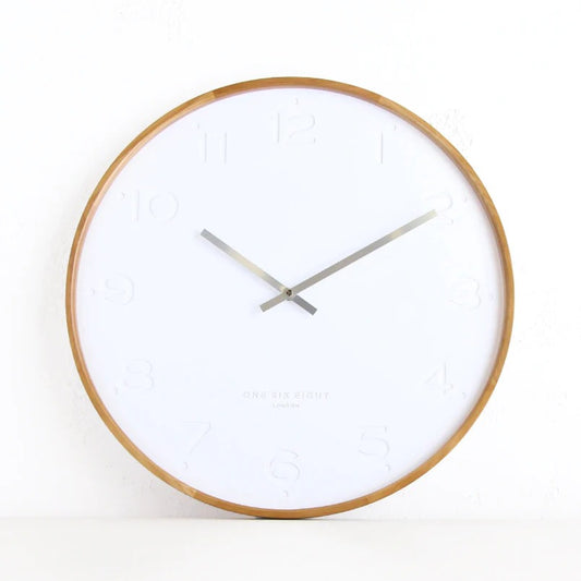 Freya Silent Movement Clock White