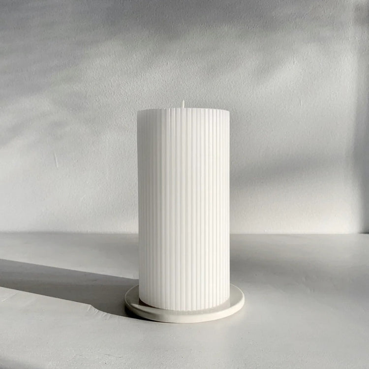 Candle Kiosk Ripple Pillar Candle