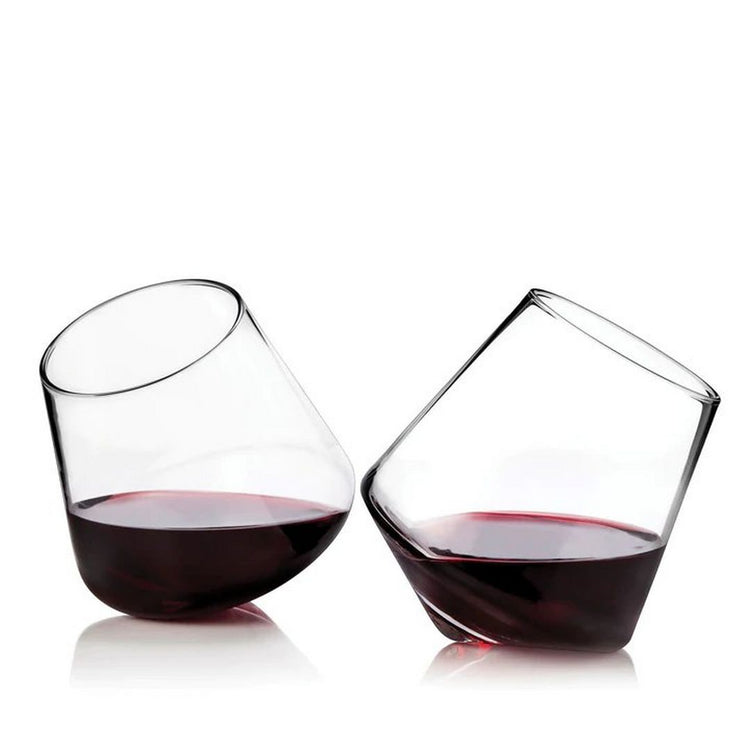 Rolling Wine Glasses