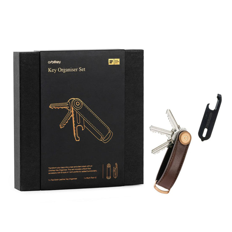 Leather Key Organiser + Multi-Tool V2 Set